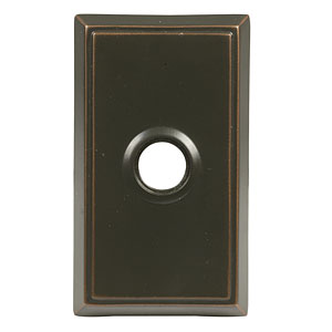 Emtek Oil Rubbed Bronze Rope Lever & Rosette Privacy Door Handle - Left  Hand