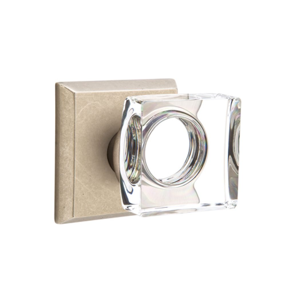 Emtek Square Crystal Door Knob