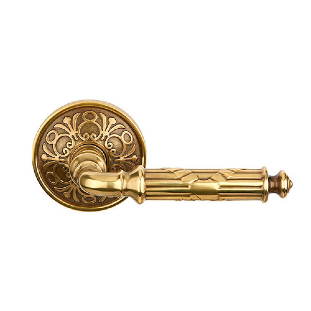Emtek Ribbon Reed Lever Designer Brass Canada Door Supply