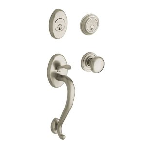 Baldwin Estate 85315 Logan Double Cylinder Entrance Set With 5015 Classic Interior Knob
