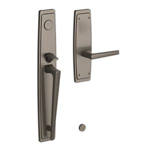 Baldwin Estate 85397 Palm Springs Full Escutcheon Full Dummy Handleset with L024 Interior Lever