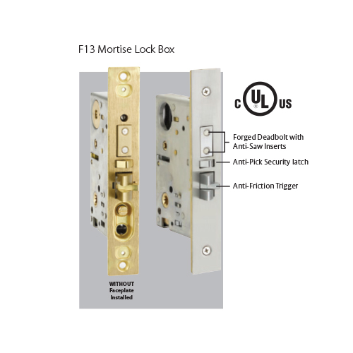 Emtek F13 Function Heavy Duty Mortise Lock Box