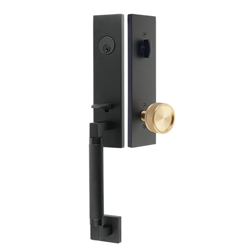 Transitional Heritage Monolithic Entry set with Orb Knob, EM4717OR