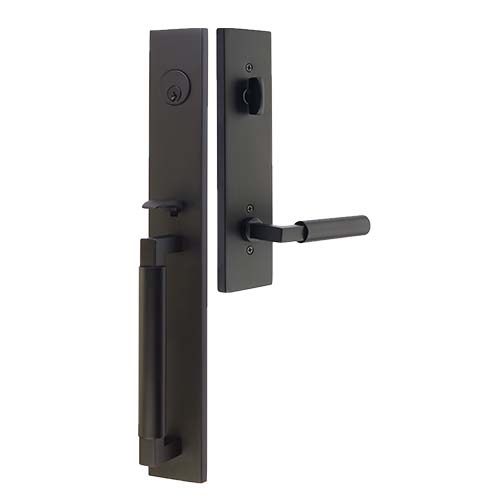 Emtek 5210-HEC-US19 Hercules Door Lever Privacy Set With Square