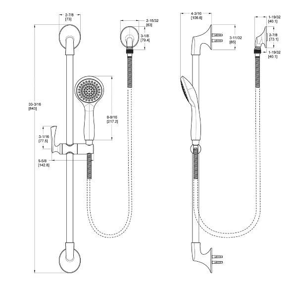 Pfister Rhen Handheld Shower Slide Bar Combo Canada Door Supply 1474