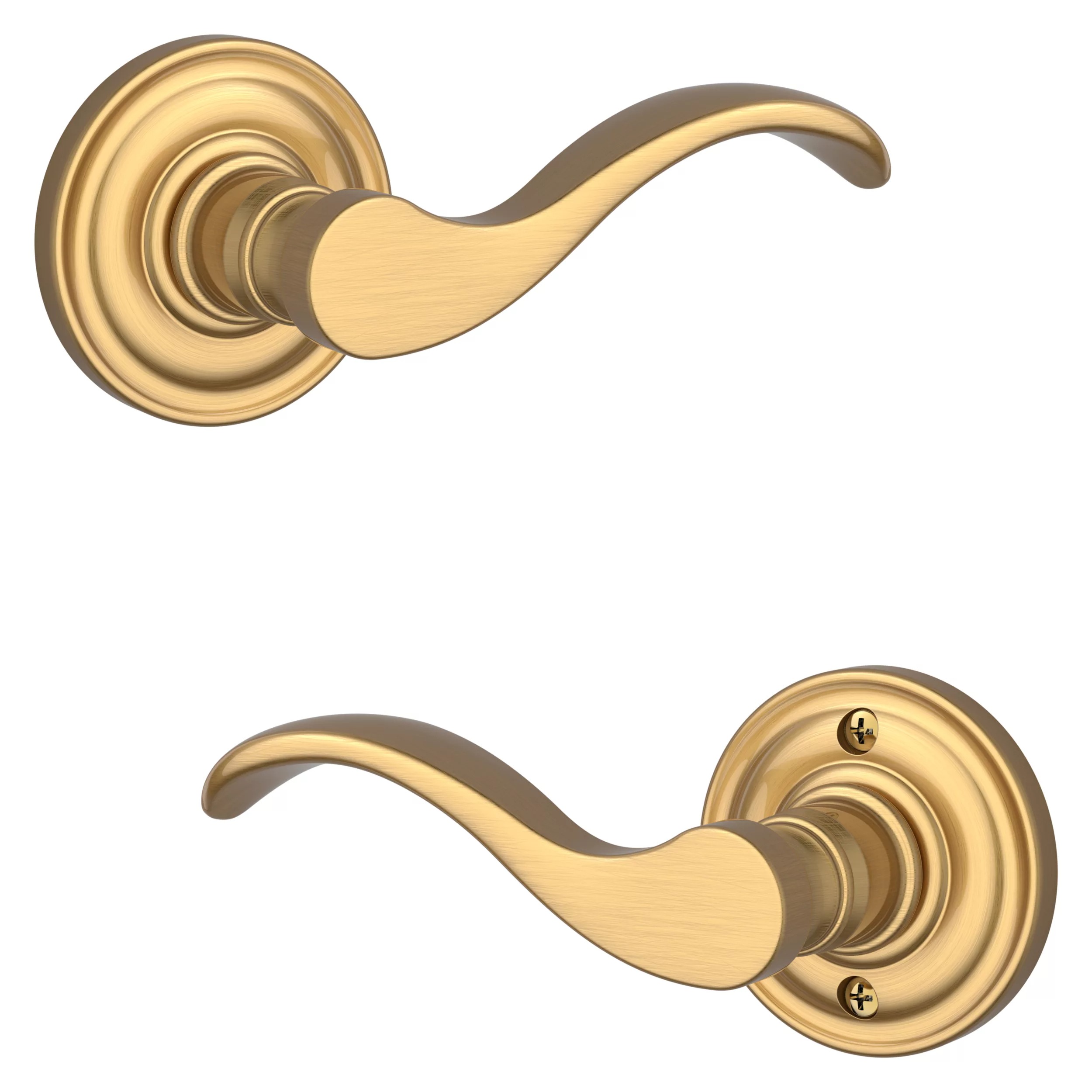 Baldwin Curve Lever & Traditional Round Rose- Full Dummy