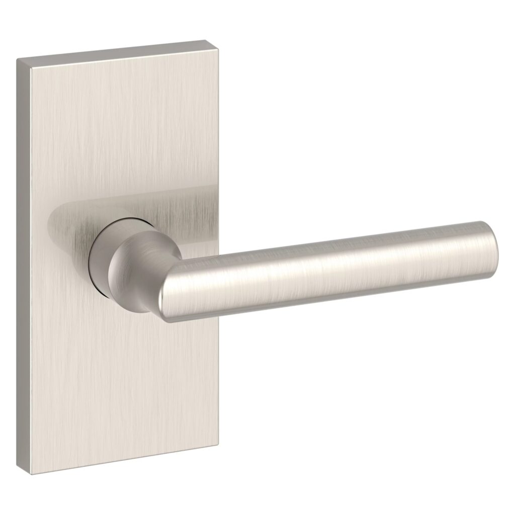 Traditional Knob & Square Rose- Passage - Lifetime (PVD) Satin