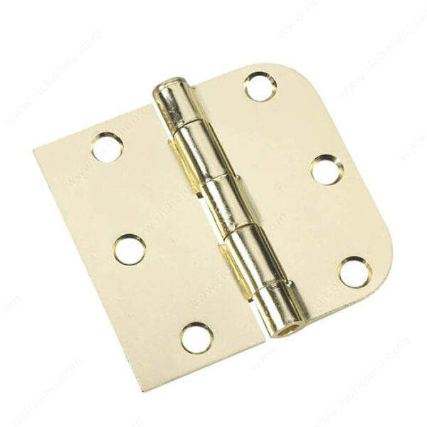 Richelieu 3" Full Mortise Combination Butt Hinge - 5/8" Radius