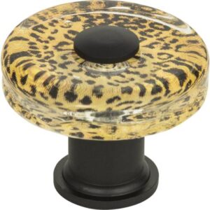 Atlas Cheetah Glass Round Knob Collection