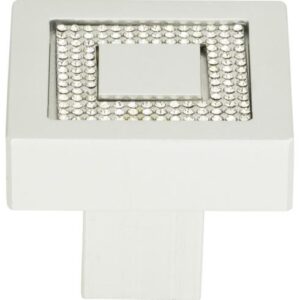 Atlas Crystal Square Inset Knob Collection