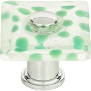 Atlas Emerald Polka Dot Glass Knob Collection