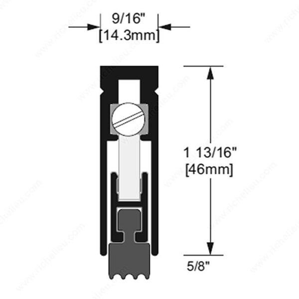 Automatic Door Bottom with Neoprene Weatherstripping Seal