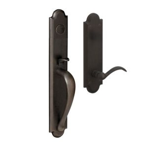 Baldwin Estate 6402 Boulder Full Escutcheon Full Dummy Handleset with 5452V Interior Lever