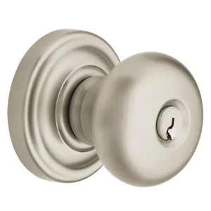 Baldwin Estate Keyed Classic Knob with Classic Rose