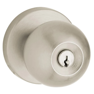 Baldwin Estate 5215 Keyed Contemporary Knob with 5006 Rose