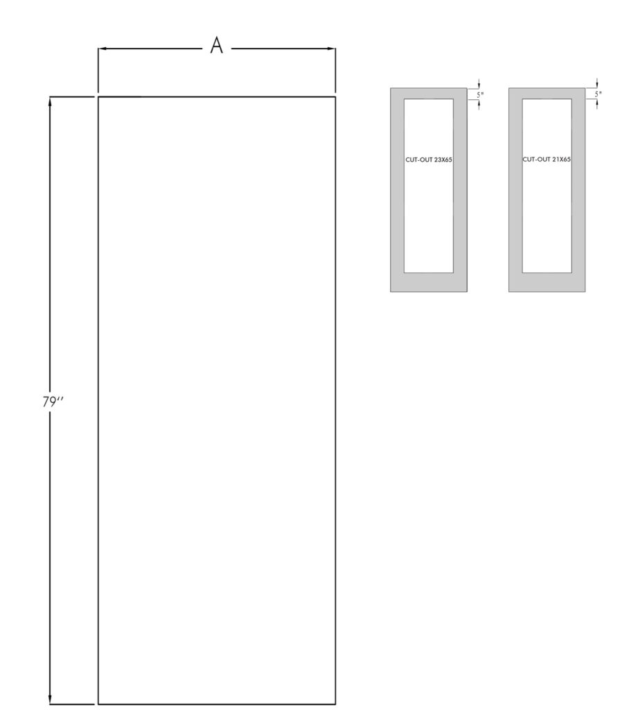 Mennie 6'8" Smooth Flush Panel (SM-F)