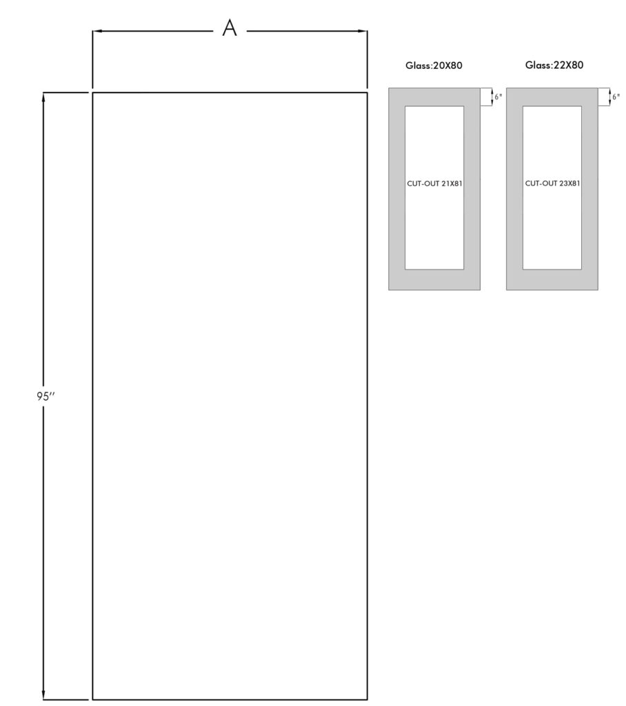 Mennie 8' Oak Grain Flush Panel (WG8-F)