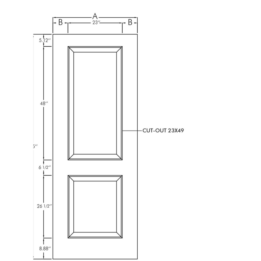 Mennie 8' Smooth 2 Panel (SM8-2H)