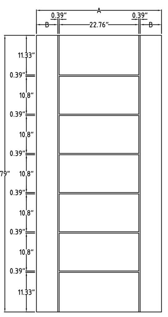 Mennie 6'8" Oak Grain Contemporary (WG-CTP)