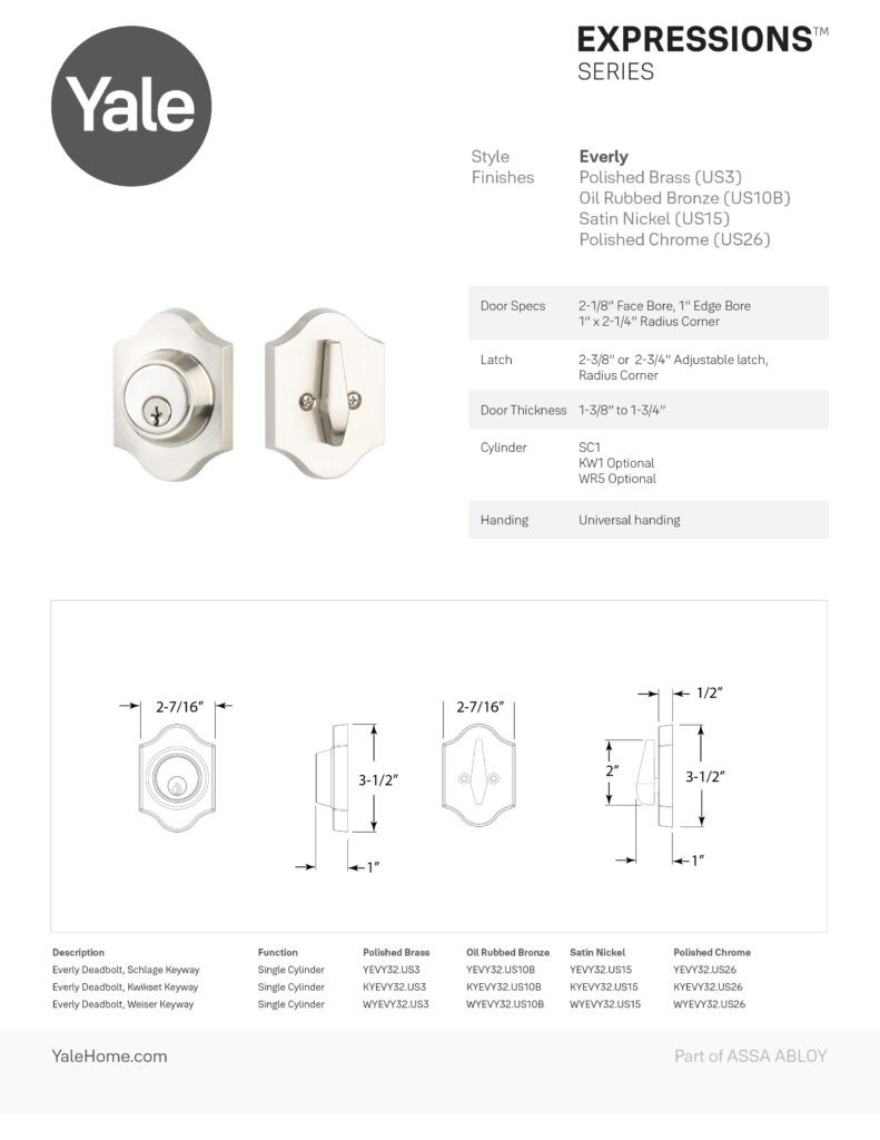 Everly - Traditional A collection that honors American Colonial Revival Architecture, the Everly is characterized by its arched rosettes and classically elegant combinations. This series would be as at home in a southern-style farmhouse as it would be in a refined New England retreat.