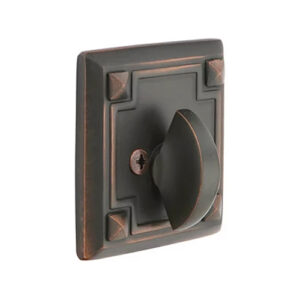 Emtek Arts & Crafts Single Sided Deadbolt Brass