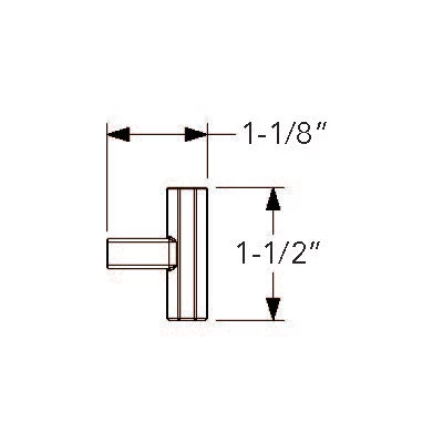 Baldwin 4416 Octagonal Knob 1.5" Cabinet Knob - Image 2