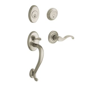 Baldwin Estate 85315 Logan Double Cylinder Handleset with 5455V Interior Lever