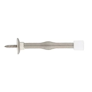 Taymor Interior Hardware Steel Spring Door Stop With Fixed Screw