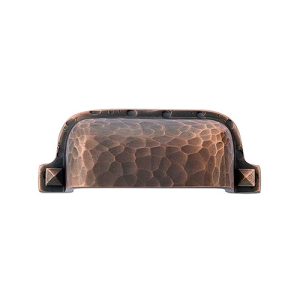 Emtek Hammered Bin Pull Arts & Crafts Collection