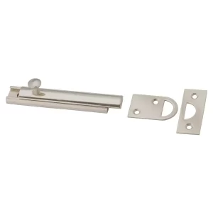 Taymor Interior Hardware Door Security Solid Brass Surface Bolt