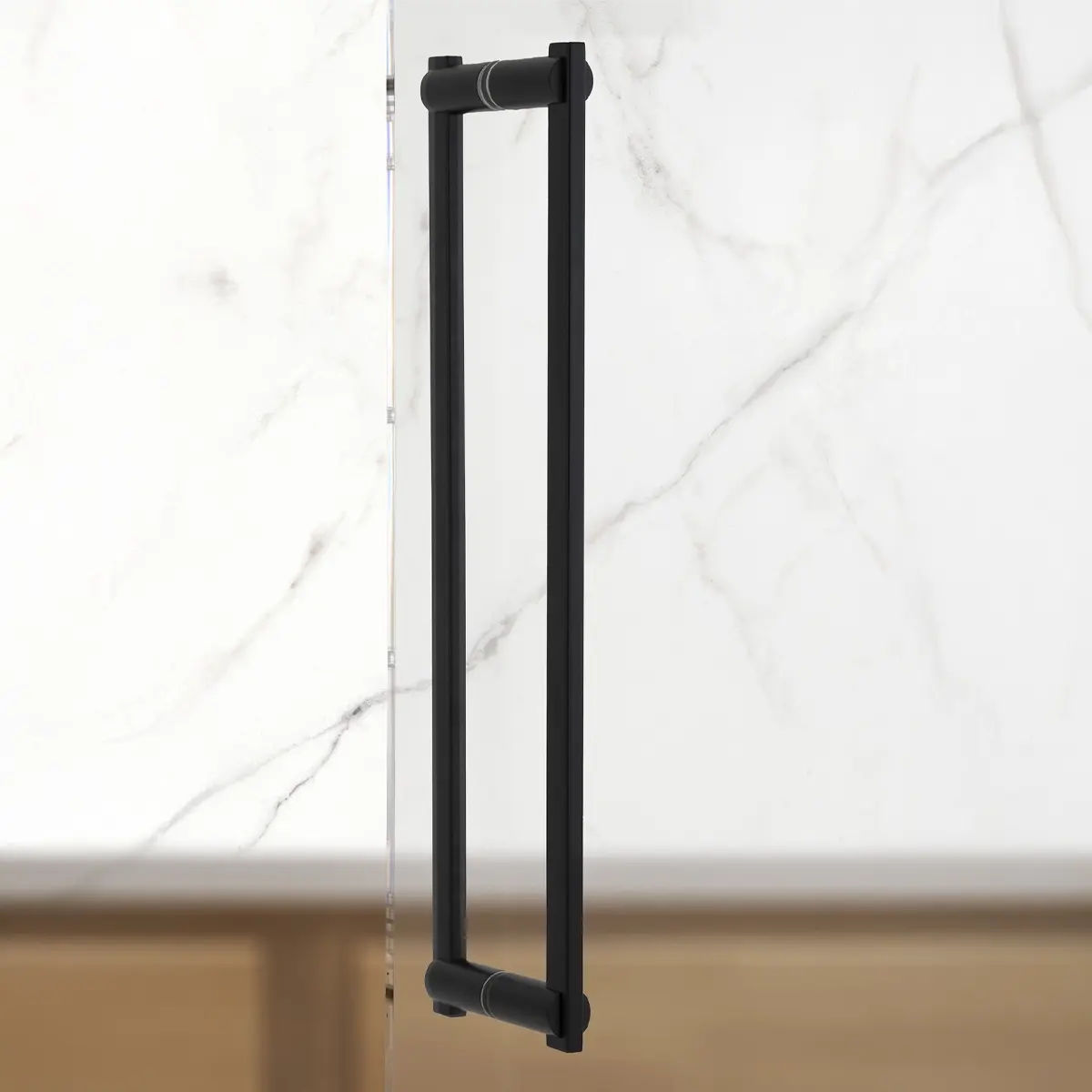 Taymor Bath Hardware Shower Door Handle Arc Double