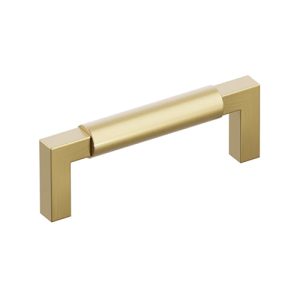 EMTEK SELECT L-Square Brass Cabinet Pull