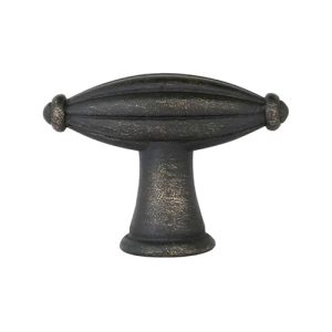 Emtek Bronze Fluted T-Knob Tuscany Bronze Collection