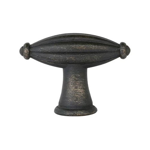 Emtek Bronze Fluted T-Knob Tuscany Bronze Collection