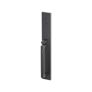 Emtek SELECT L-Square Stem Knurled Grip Full Length Tubular Entry Set