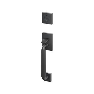 Emtek SELECT Sectional R-Bar Stem Straight Knurled Grip Tubular Entry Set